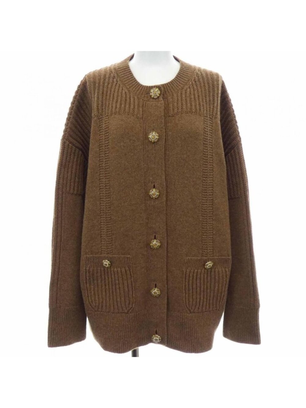 Chanel Cardigan Cashmere Brown